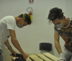 Laboratorio riciclo creativo:arredo open space